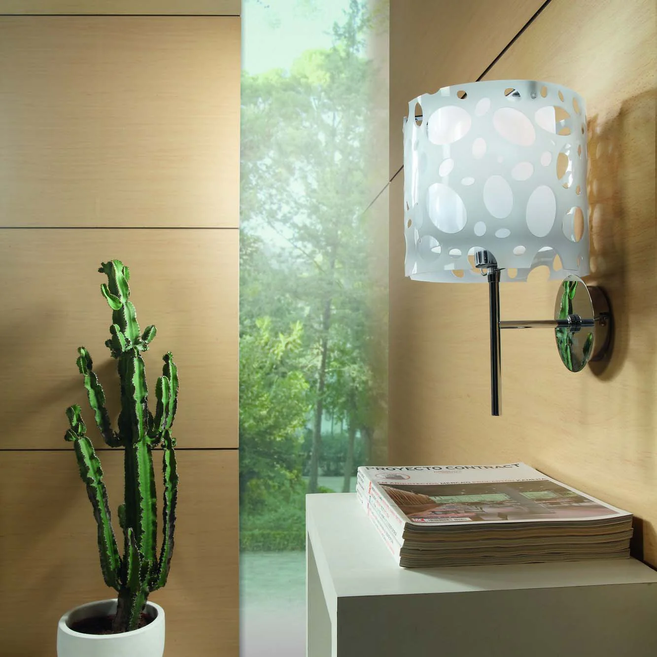 Mantra Wandleuchte MOON WHITE 1L - Image 3